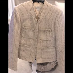 Beautifully made metallic thread JCrew Jacket, sz 10.